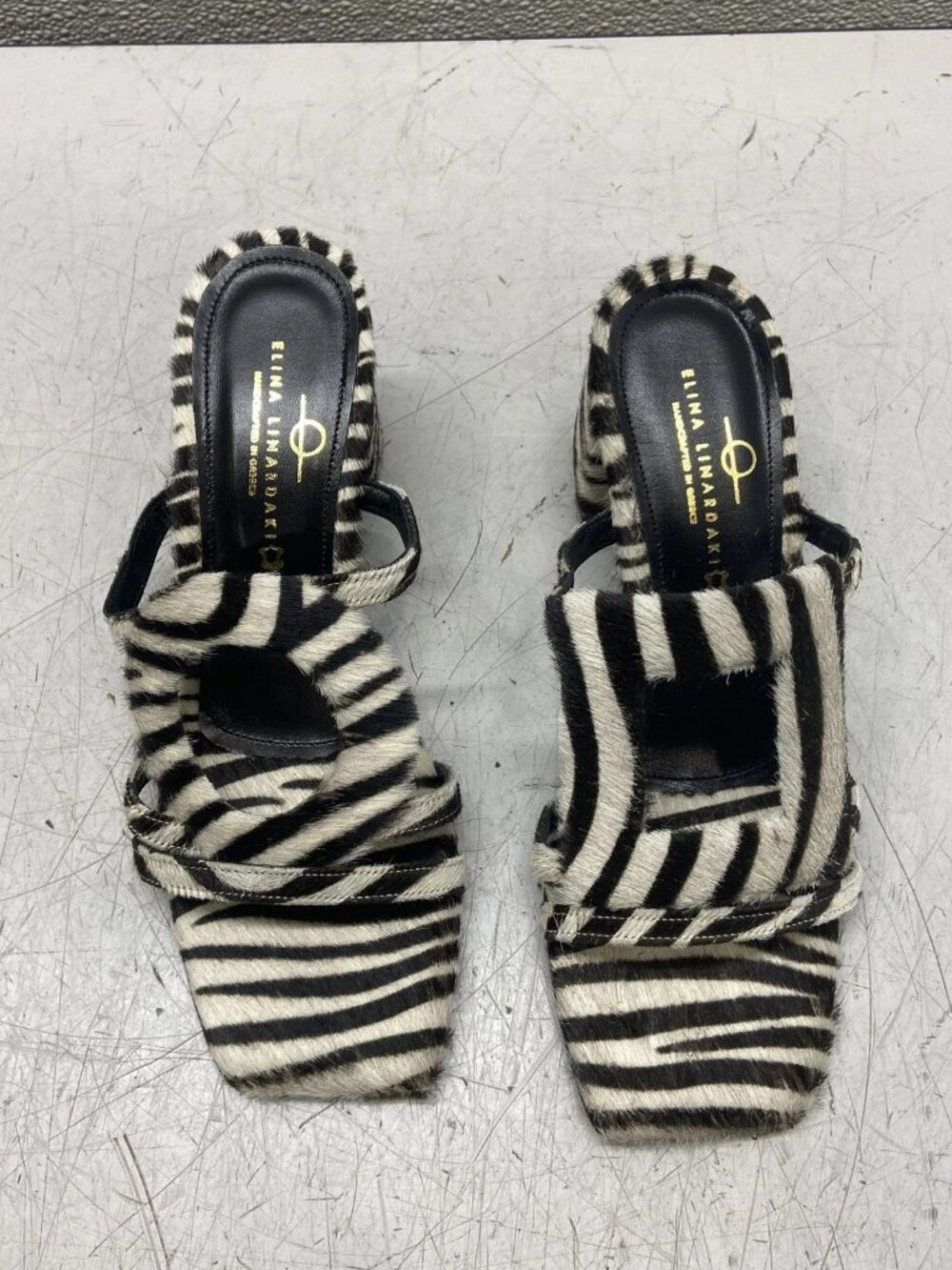 Elina Linardaki Women's 9 Solace Zebra Heel